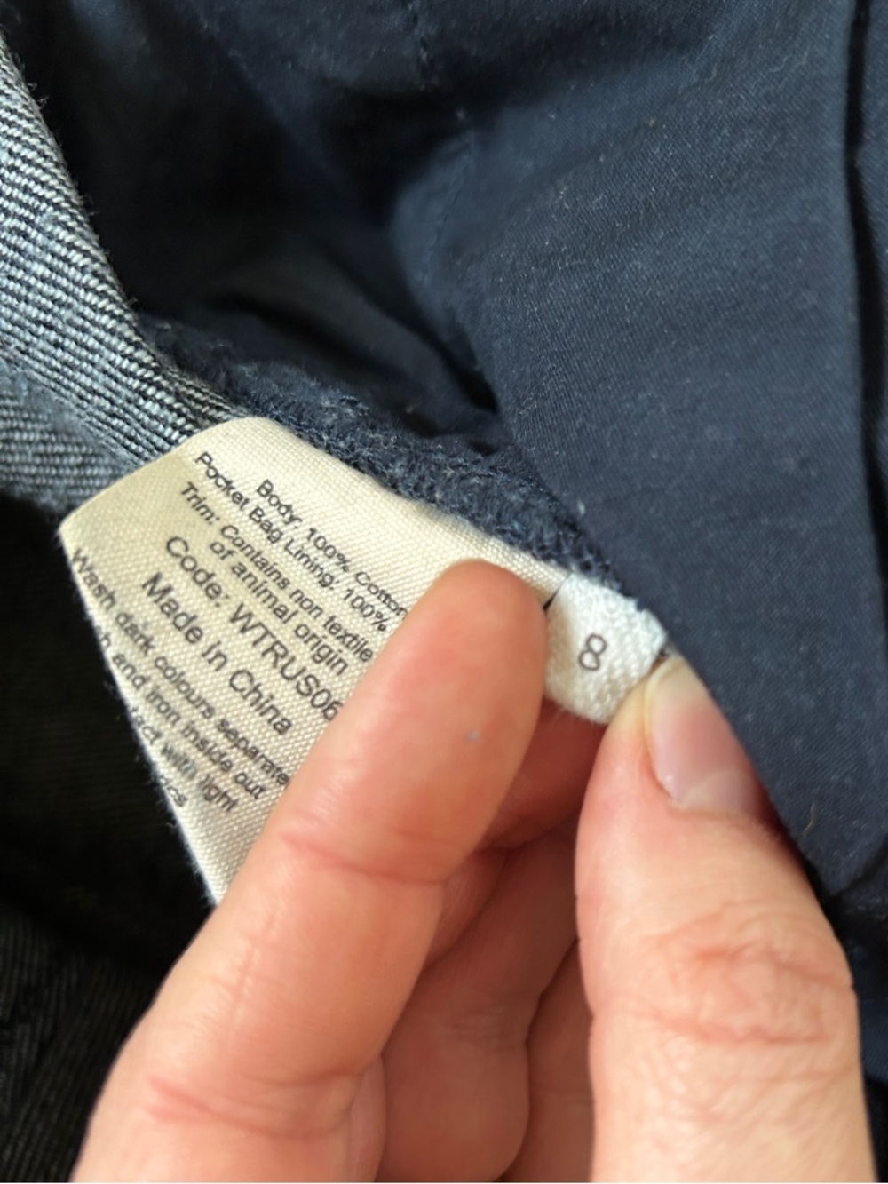 TOAST Flat Front Japanese Denim Pants | Indigo | Size 8 (UK) - Picture 6 of 6